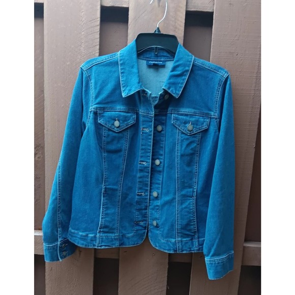 Ladies Jean Jacket Charter Club from Macy's Size Petite Large☆BNWT☆ - Picture 1 of 7